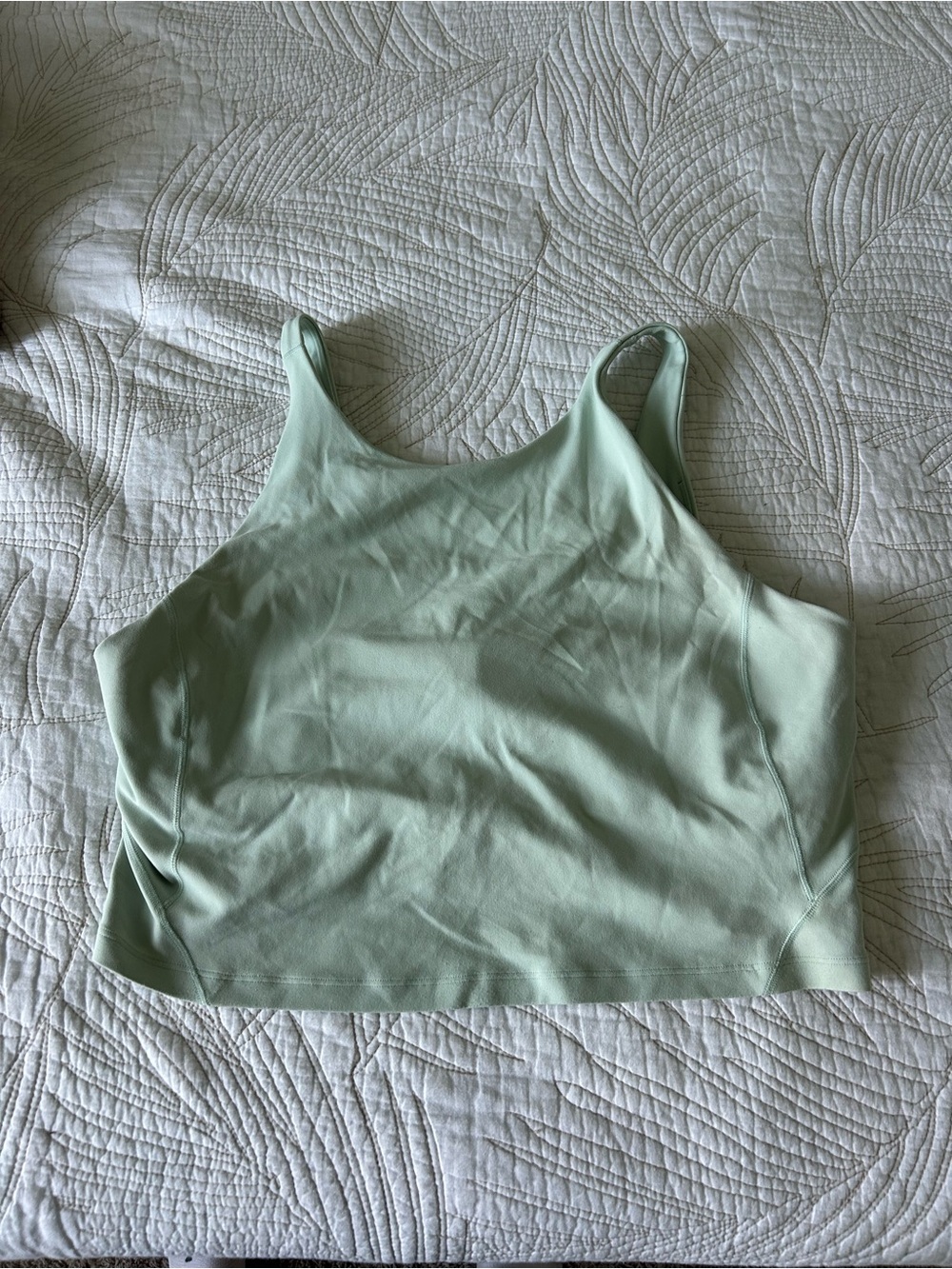 lululemon athletica Mint Green Cropped Tank